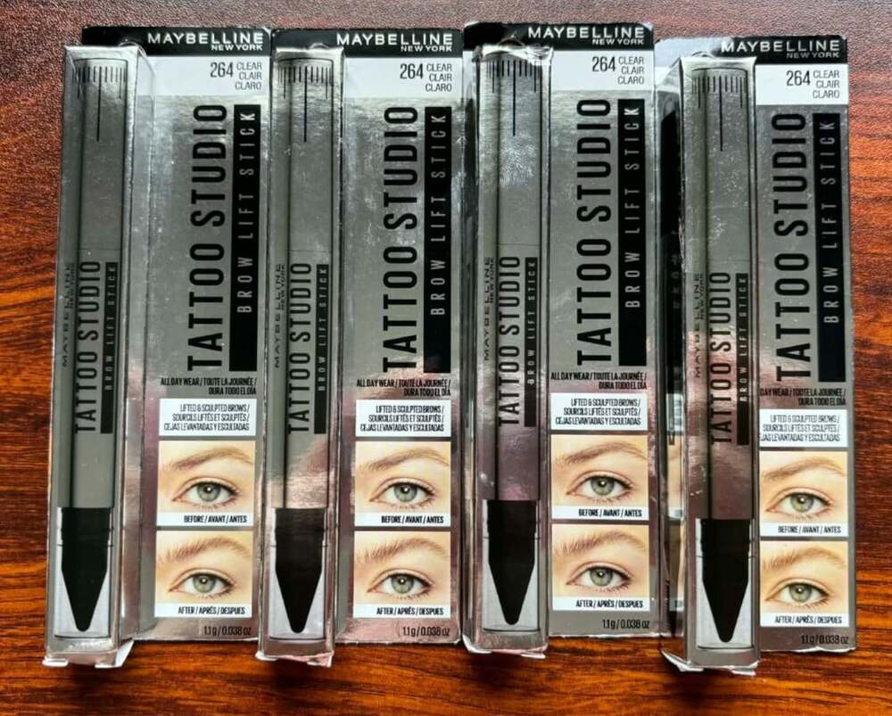 Maybelline Tattoo Studio Brow Lift Stick 264 Clear Lot of 4
